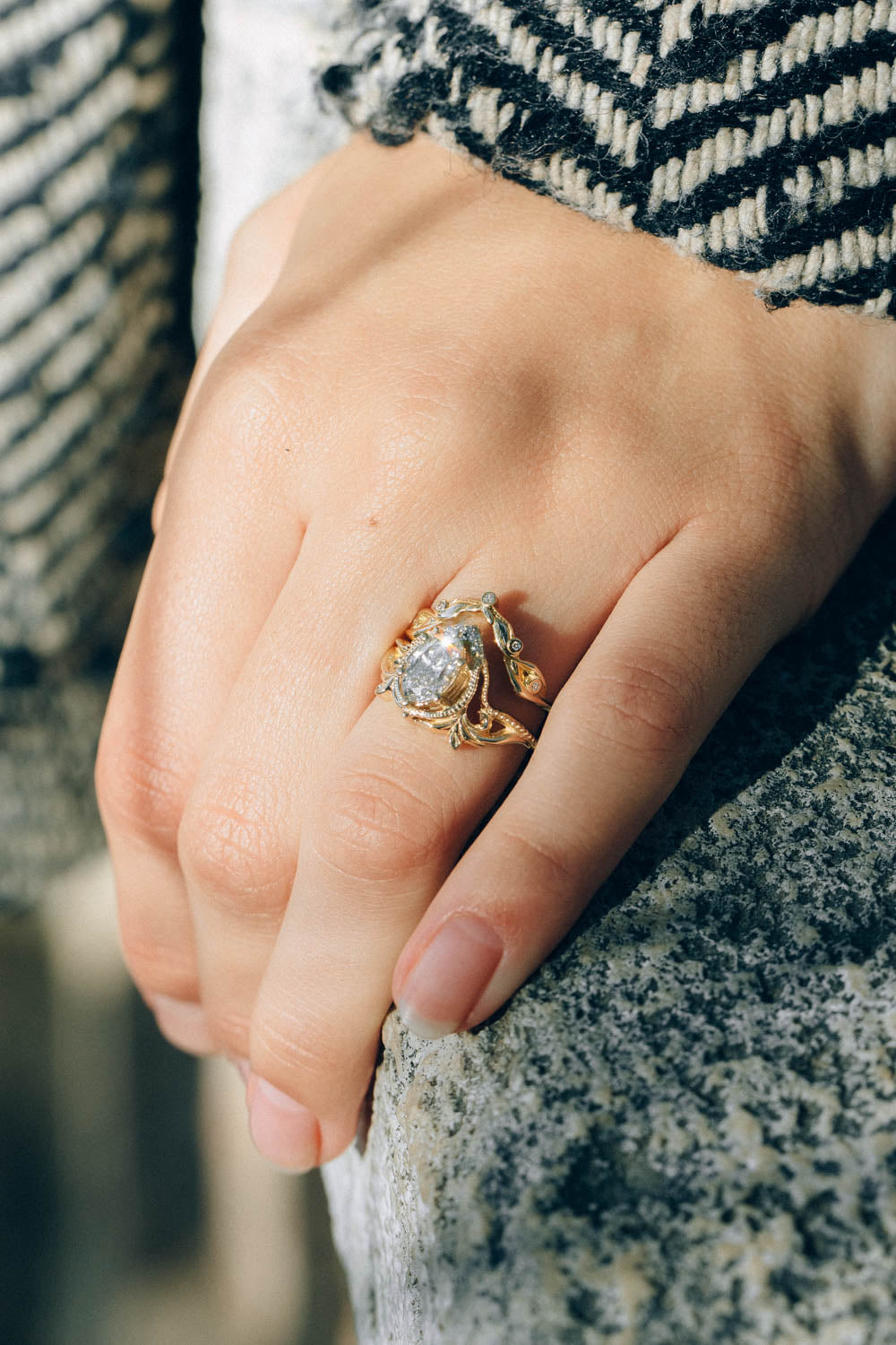Kyte / Salt + Pepper Diamond - Unique Modern Engagement Rings – Fitzgerald  Jewelry